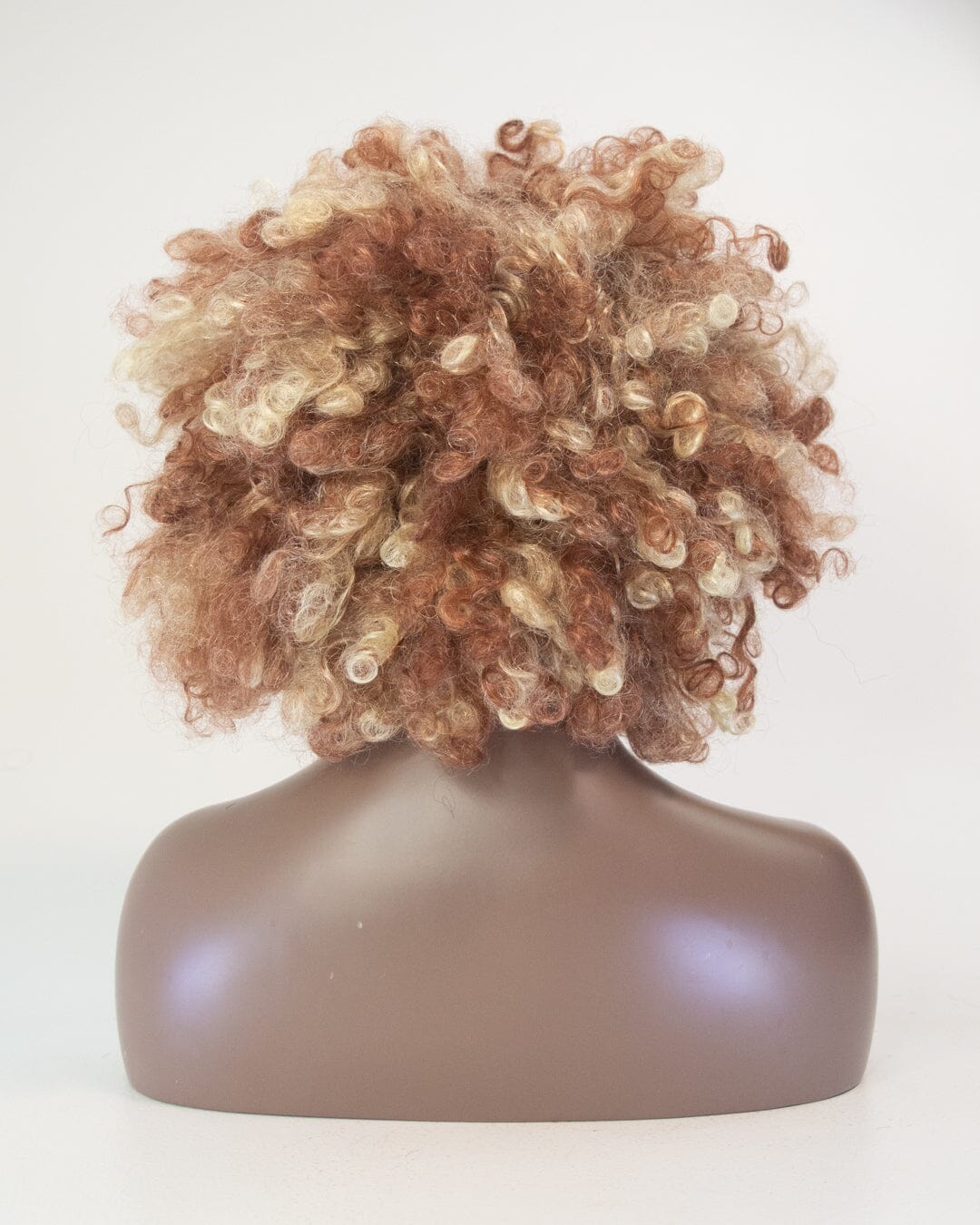 Auburn And Blonde Synthetic Hair Afro Wig