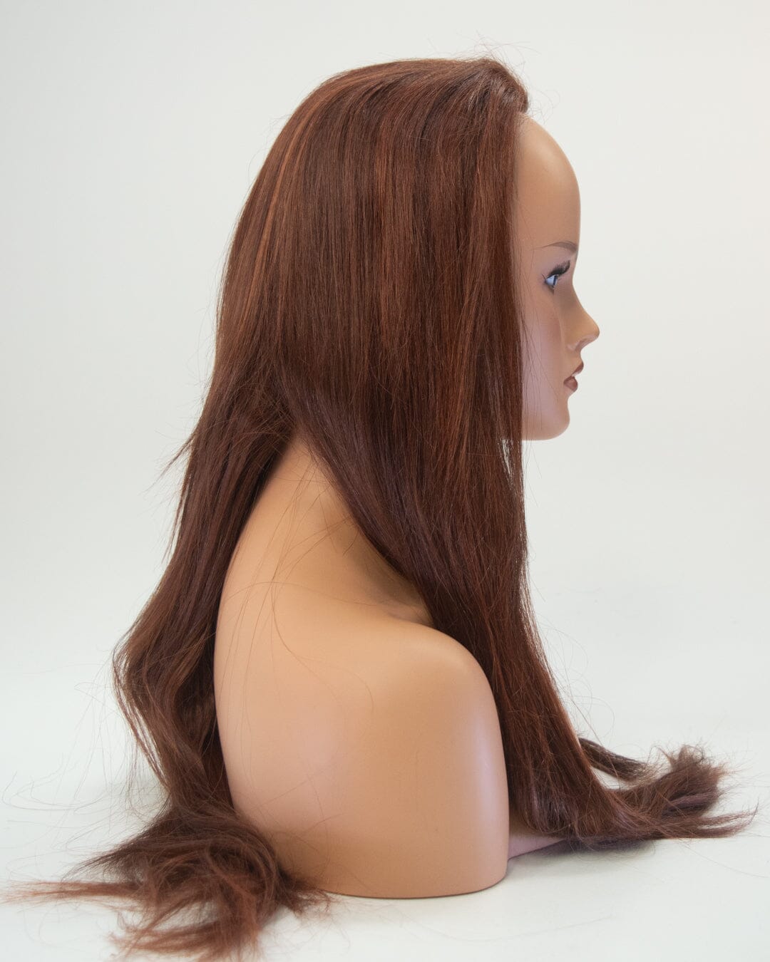 Auburn Crown Piece-60cm - 3/4 Synthetic Hair Wig