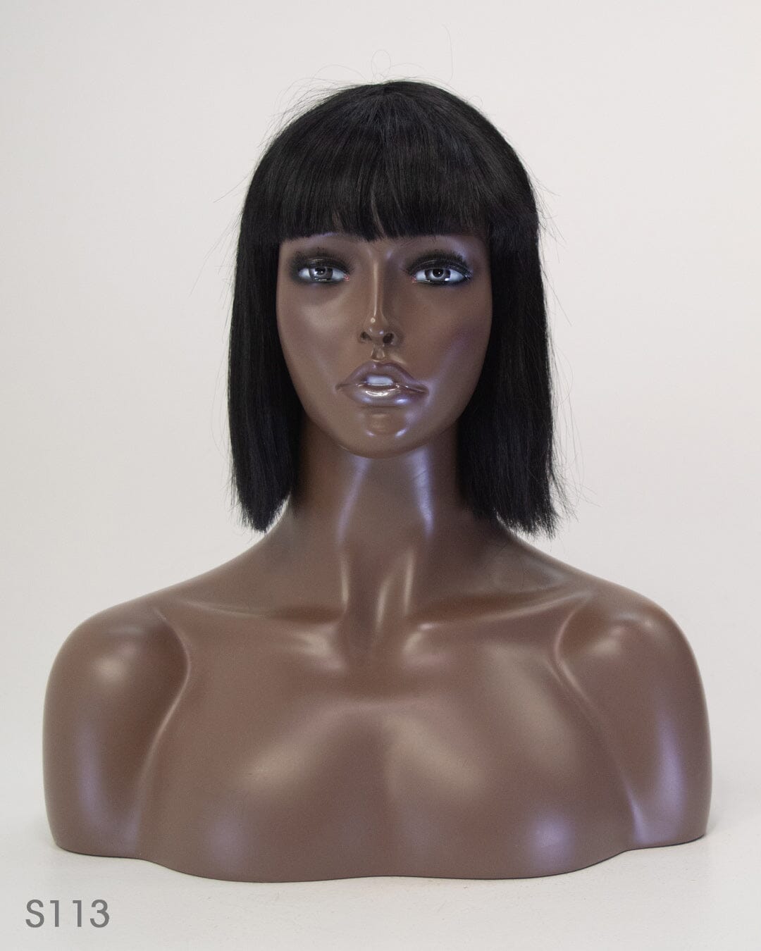 Black 30cm Synthetic Hair Wig