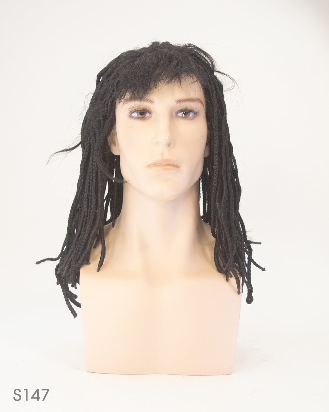 Black 40cm Synthetic Dreadlocked Hair Wig