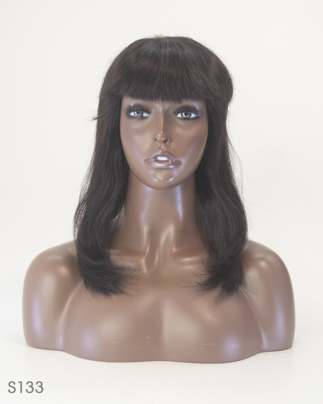 Black 45cm Synthetic Hair Wig