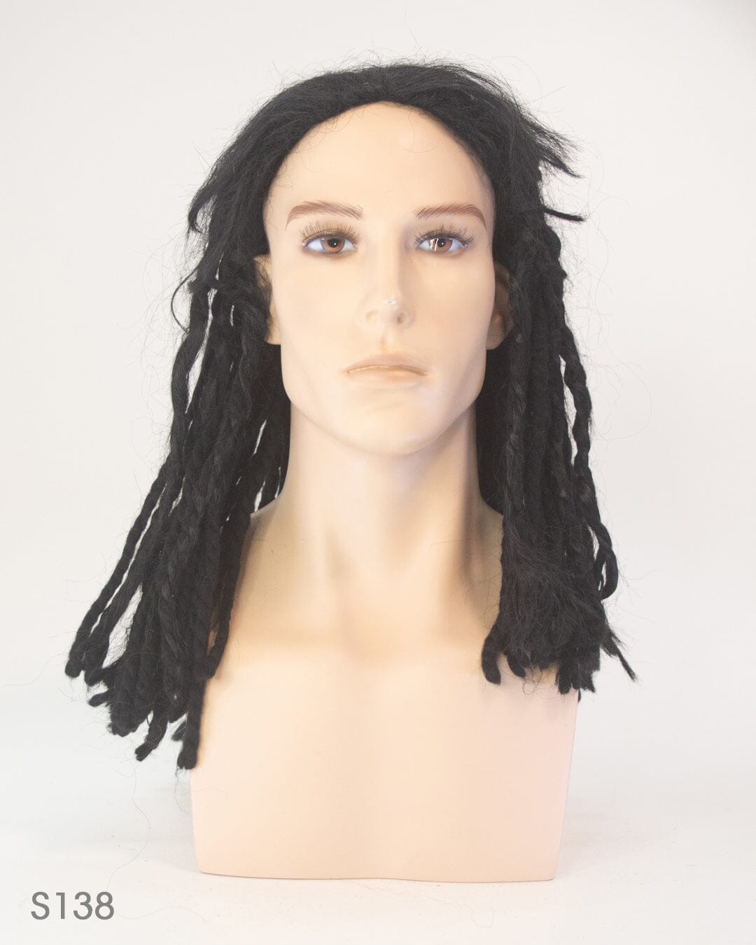 Black 50cm Synthetic Dreadlocked Hair Wig