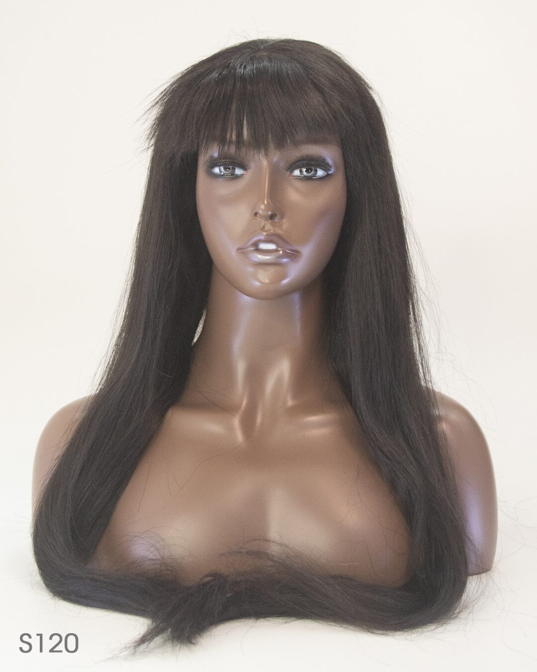 Black 80cm Synthetic Hair Wig