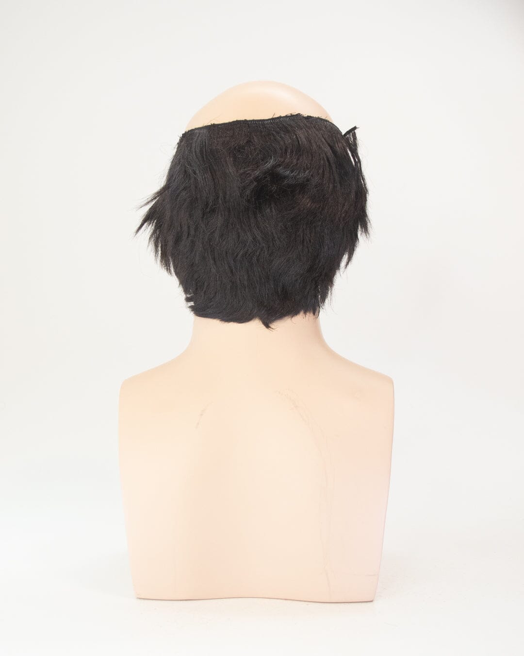 Black Short Synthetic Hair Halo Wig