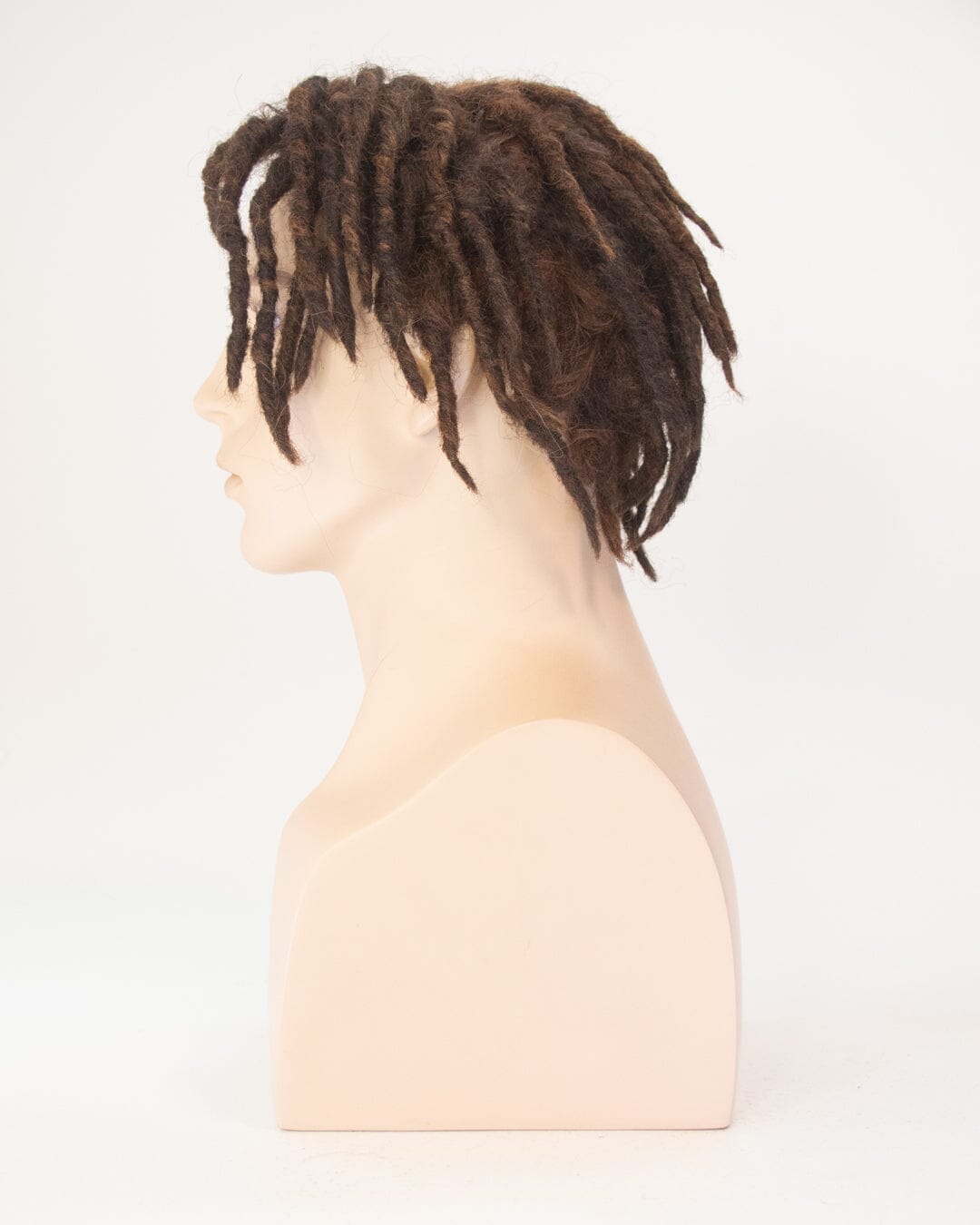 Brown 20cm Synthetic Dreadlocked Hair Wig