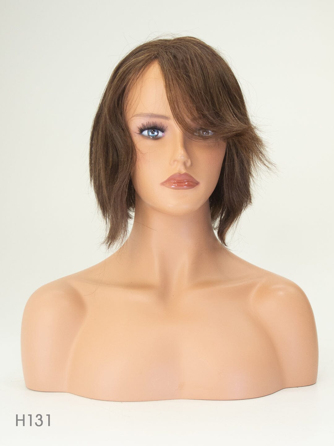 Brown 25cm Human Hair Wig