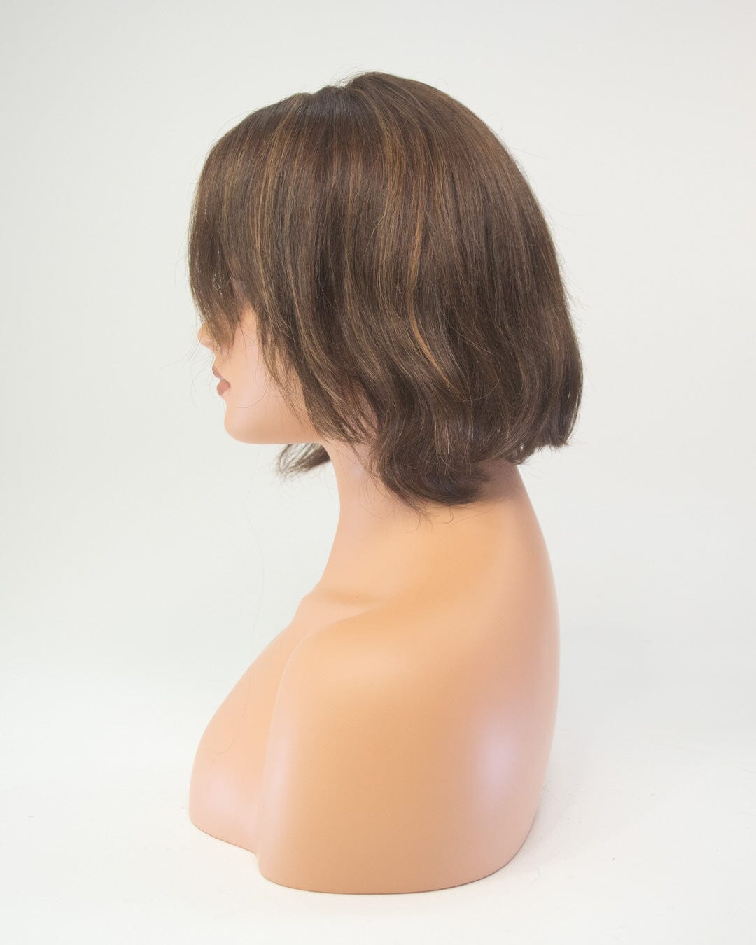 Brown 25cm Human Hair Wig