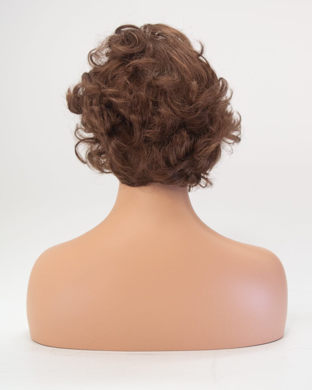 Brown Short Curly Synthetic Hair Wig