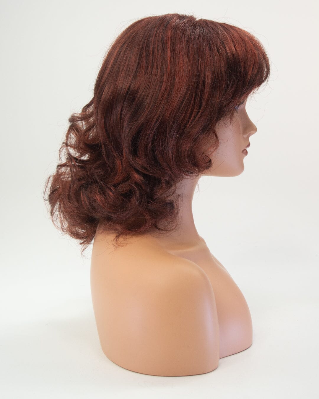 Dark Auburn Curly-30cm Synthetic Hair Wig