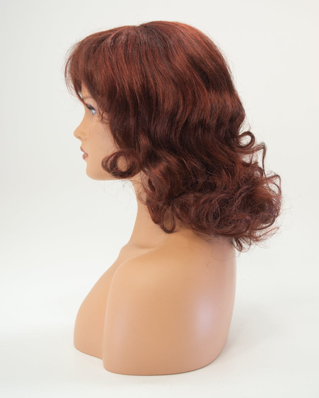 Dark Auburn Curly-30cm Synthetic Hair Wig