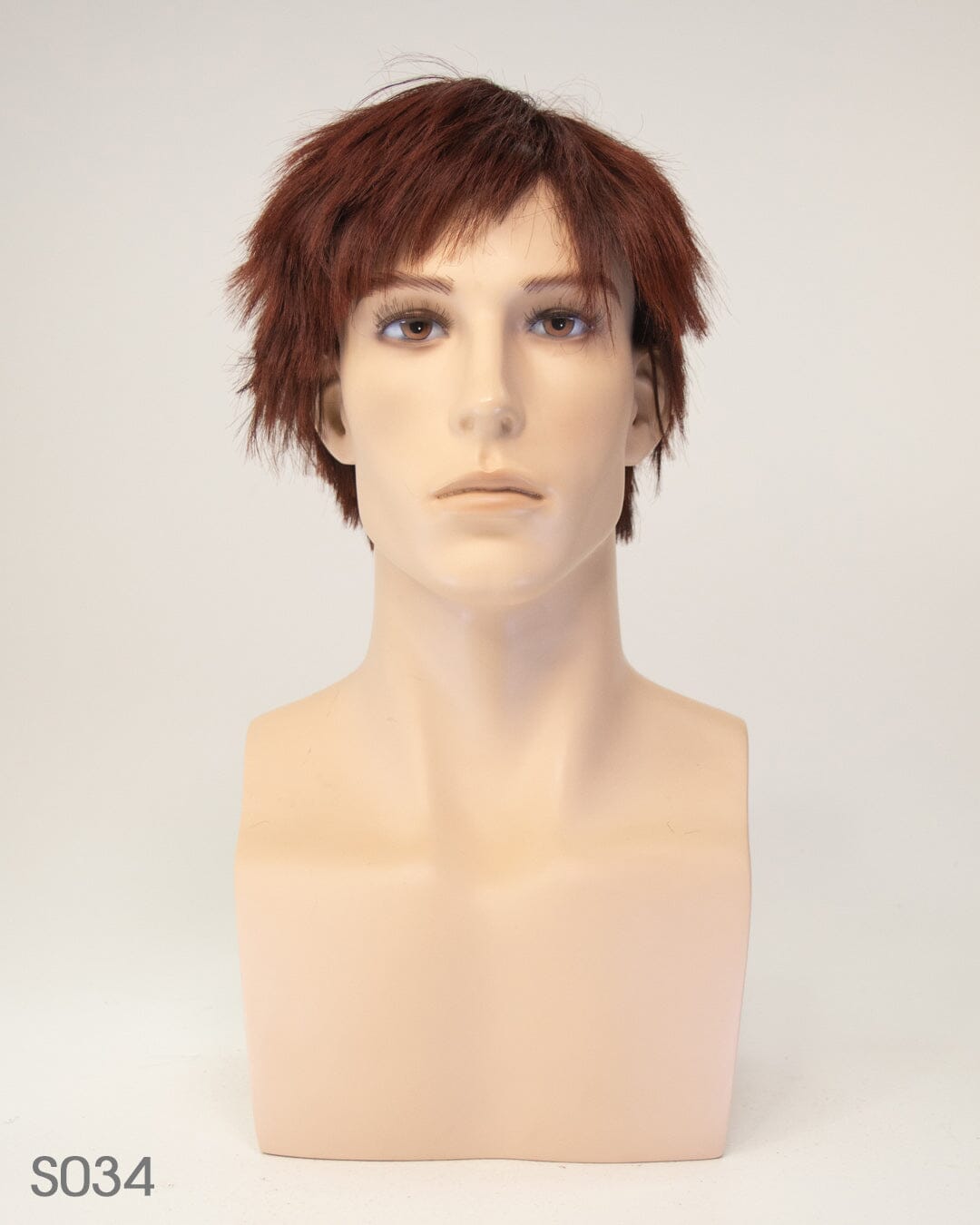 Dark Auburn Short Synthetic Hair Wig