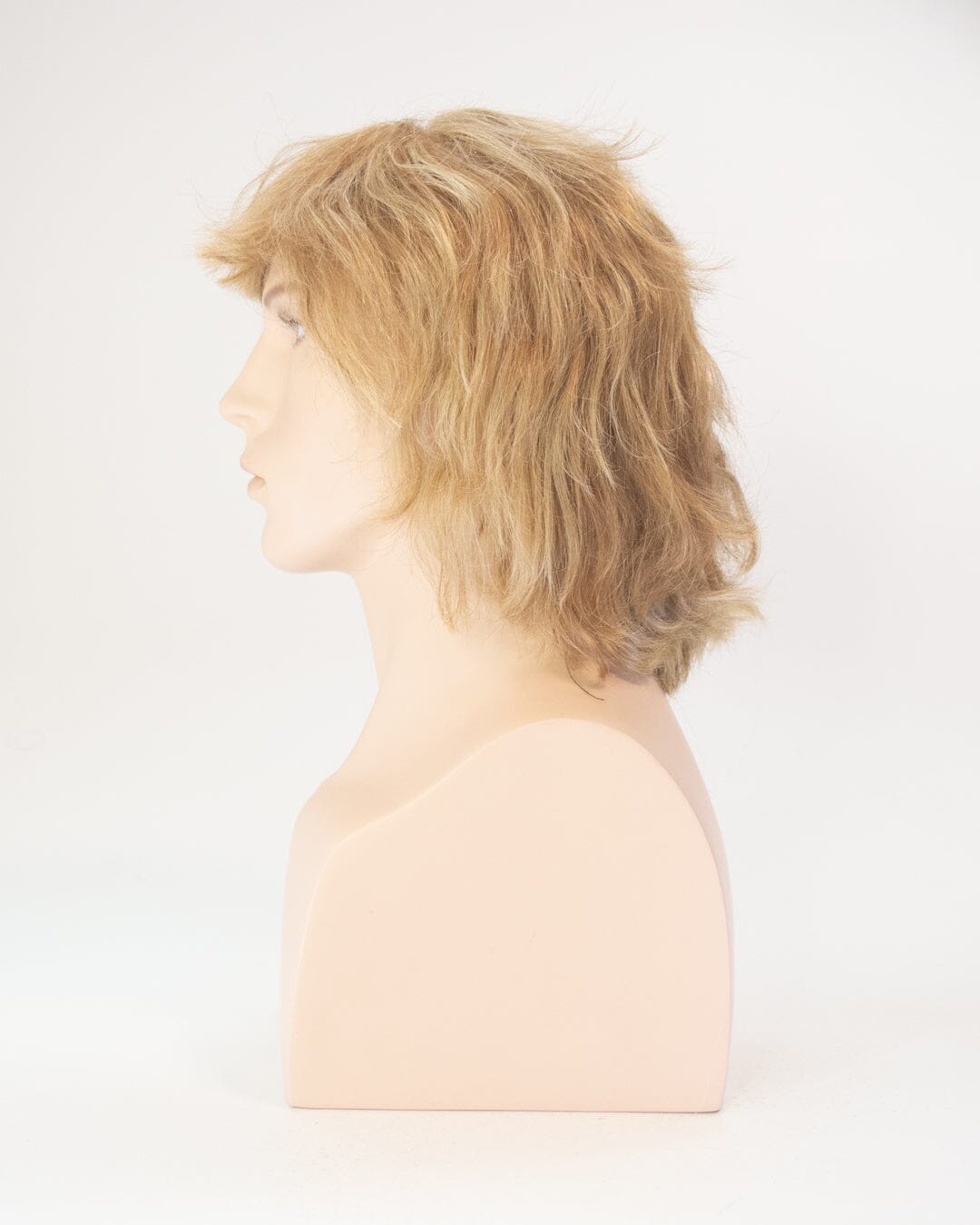 Dark Blonde Streaked 35cm Synthetic Hair Wig