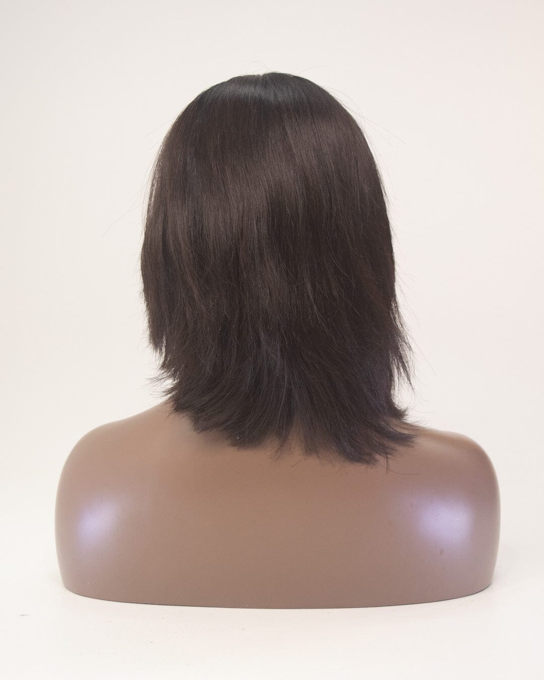 Dark Brown 40cm Human Hair Wig