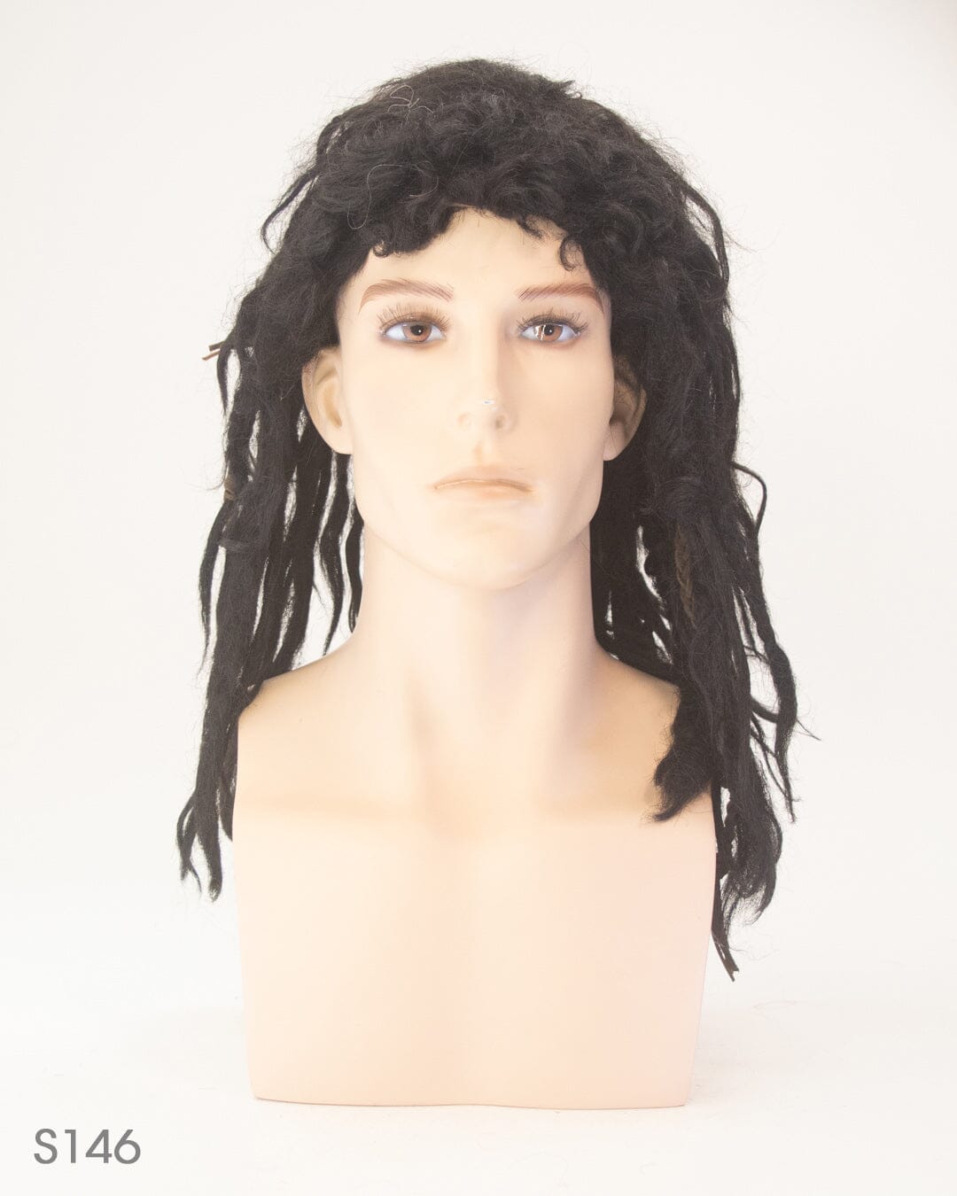 Dark Brown 45cm Synthetic Dreadlocked Hair Wig