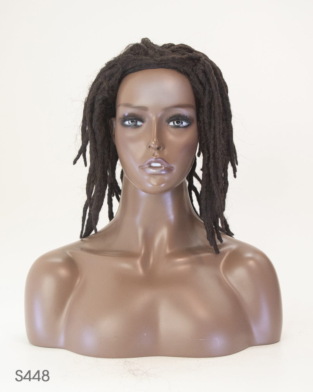 Dark Brown 45cm Synthetic Dreadlocked Hair Wig