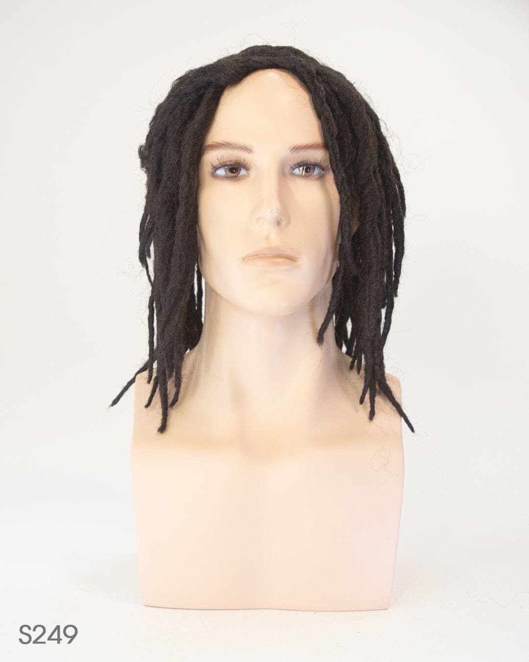 Dark Brown 45cm Synthetic Dreadlocked Hair Wig