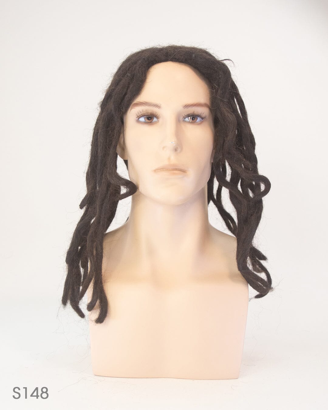 Dark Brown 50cm Synthetic Dreadlocked Hair Wig