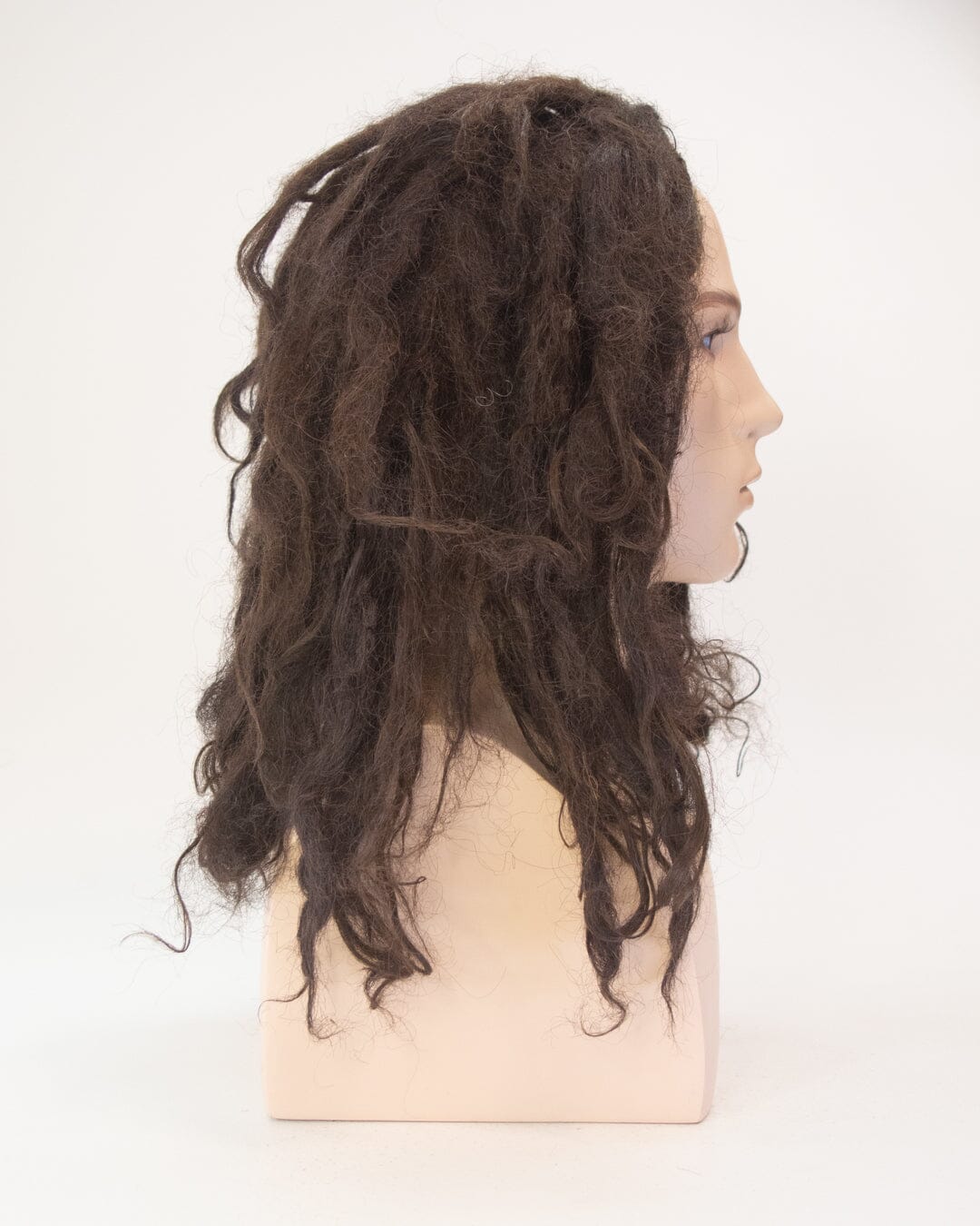 Dark Brown 50cm Synthetic Hair Dreadlocked Wig