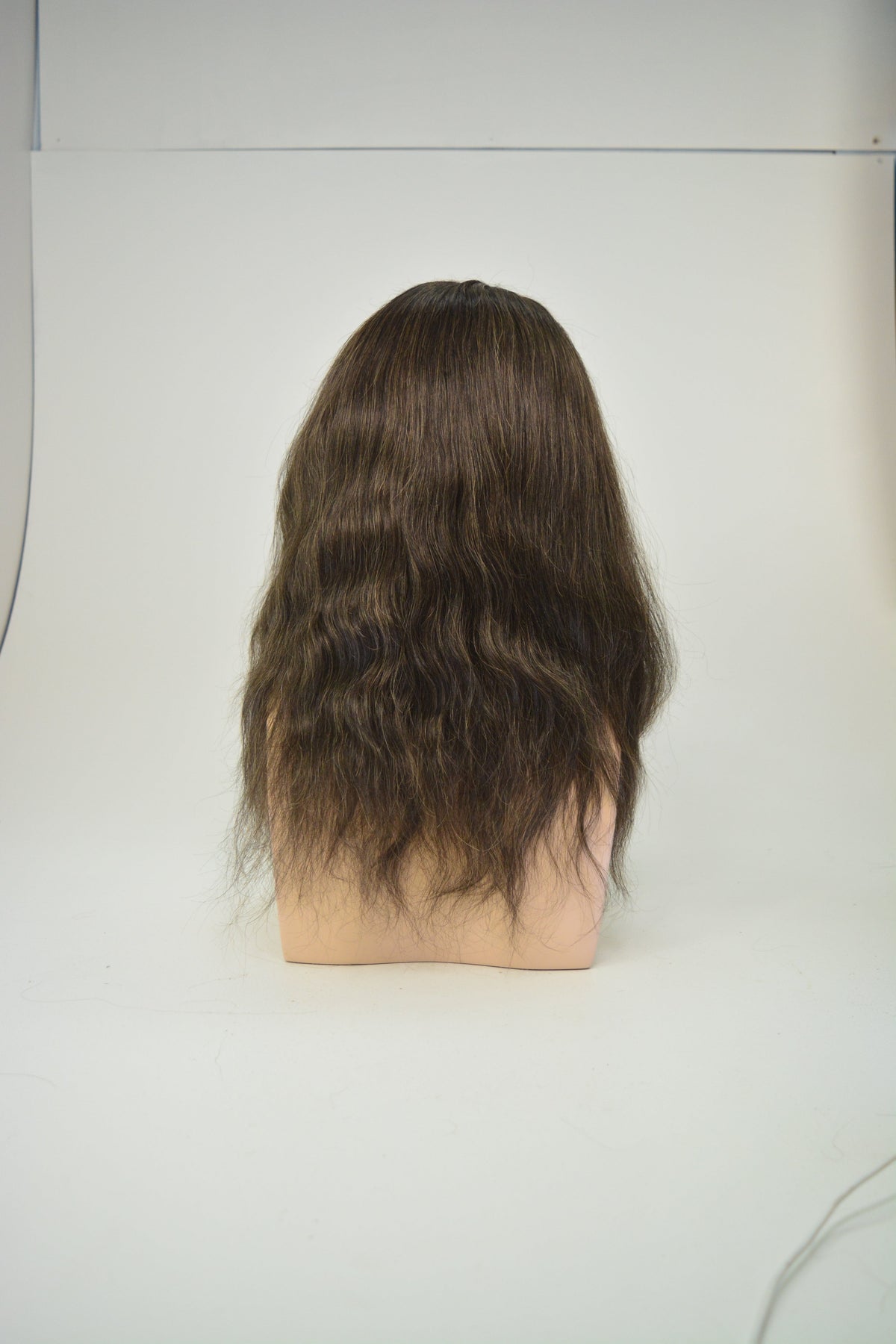 Dark Brown 55cm Lace Front Human Hair Wig