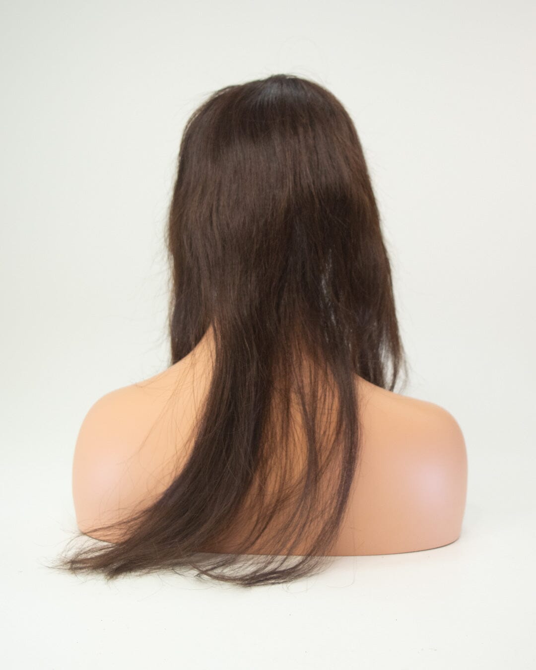 Dark Brown 60cm Human Hair Wig