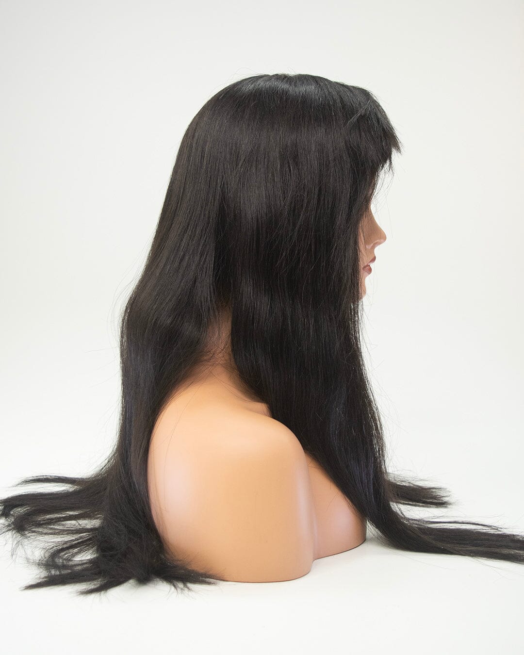 Dark Brown 70cm Lace Front Human Hair Wig