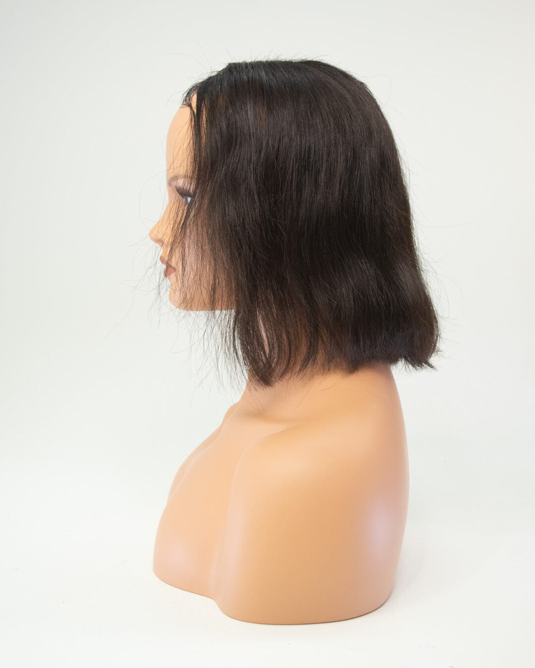 Dark Brown Bob- 30cm Lace Front Human Hair Wig