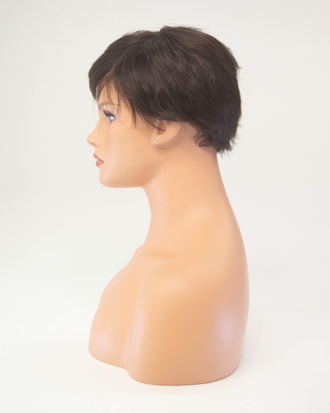 Dark Brown Short Human Hair Wig