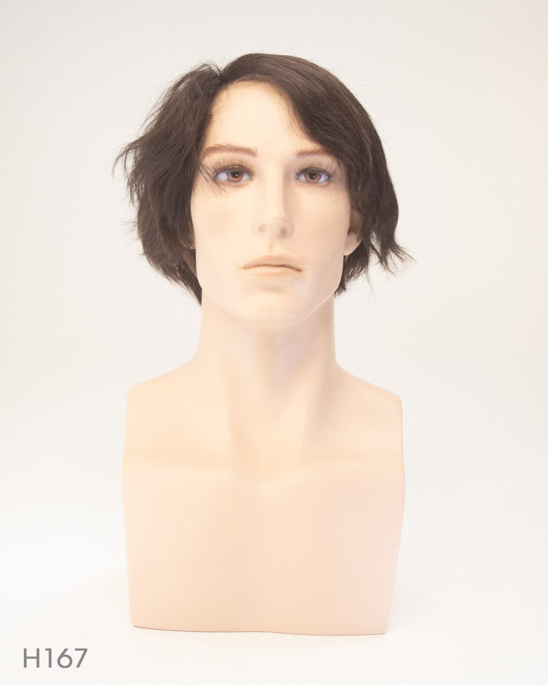 Dark Brown Short Lace Front Human Hair Wig