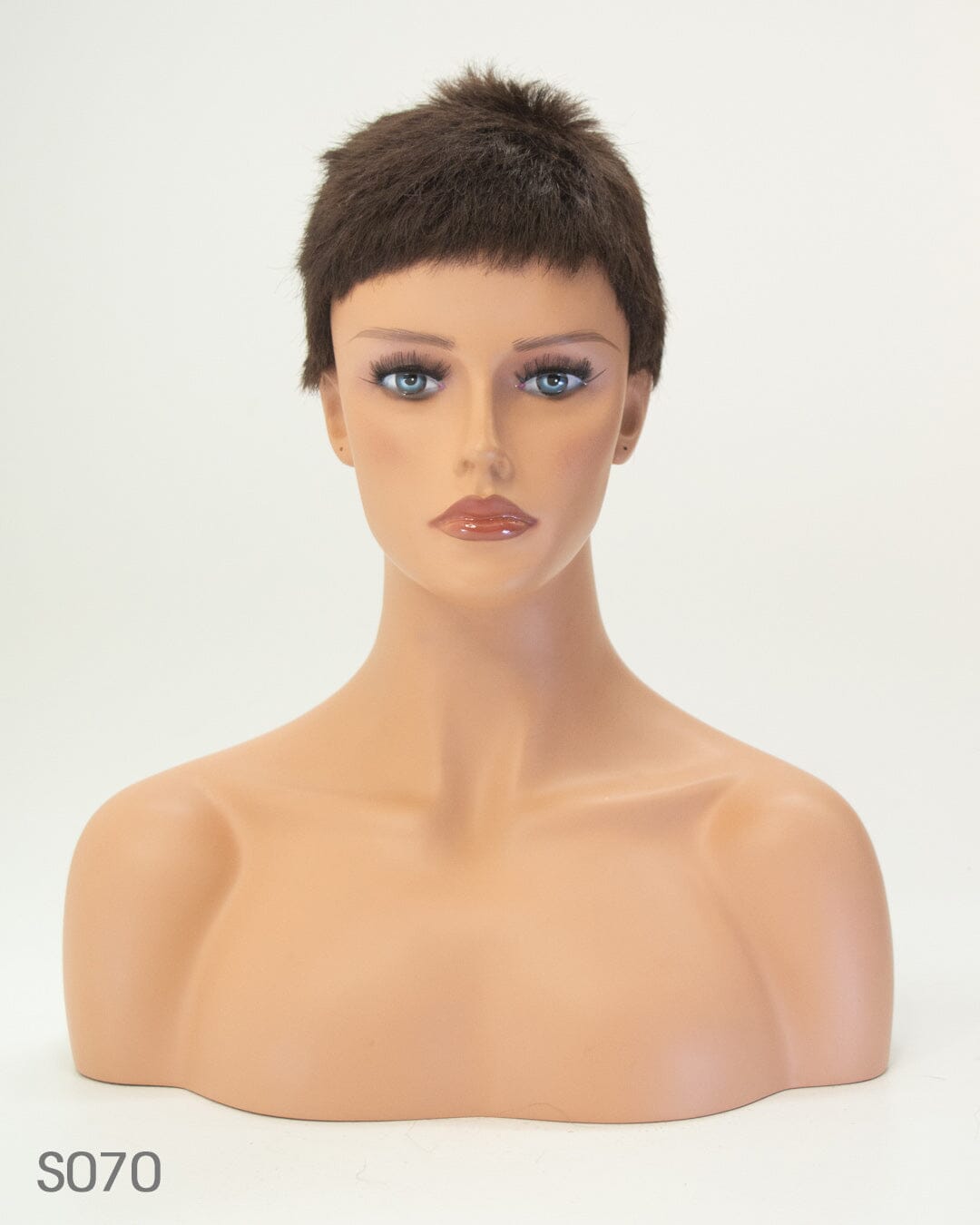 Dark Brown Short Synthetic Hair Wig