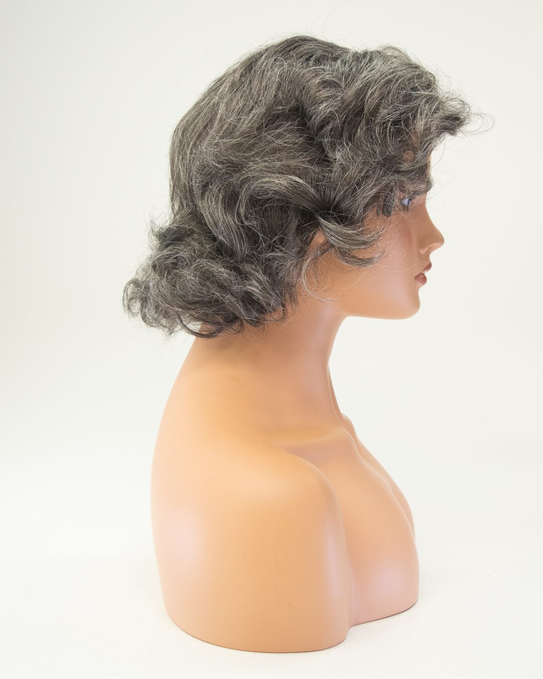 Dark Grey Curly 30cm Synthetic Hair Wig