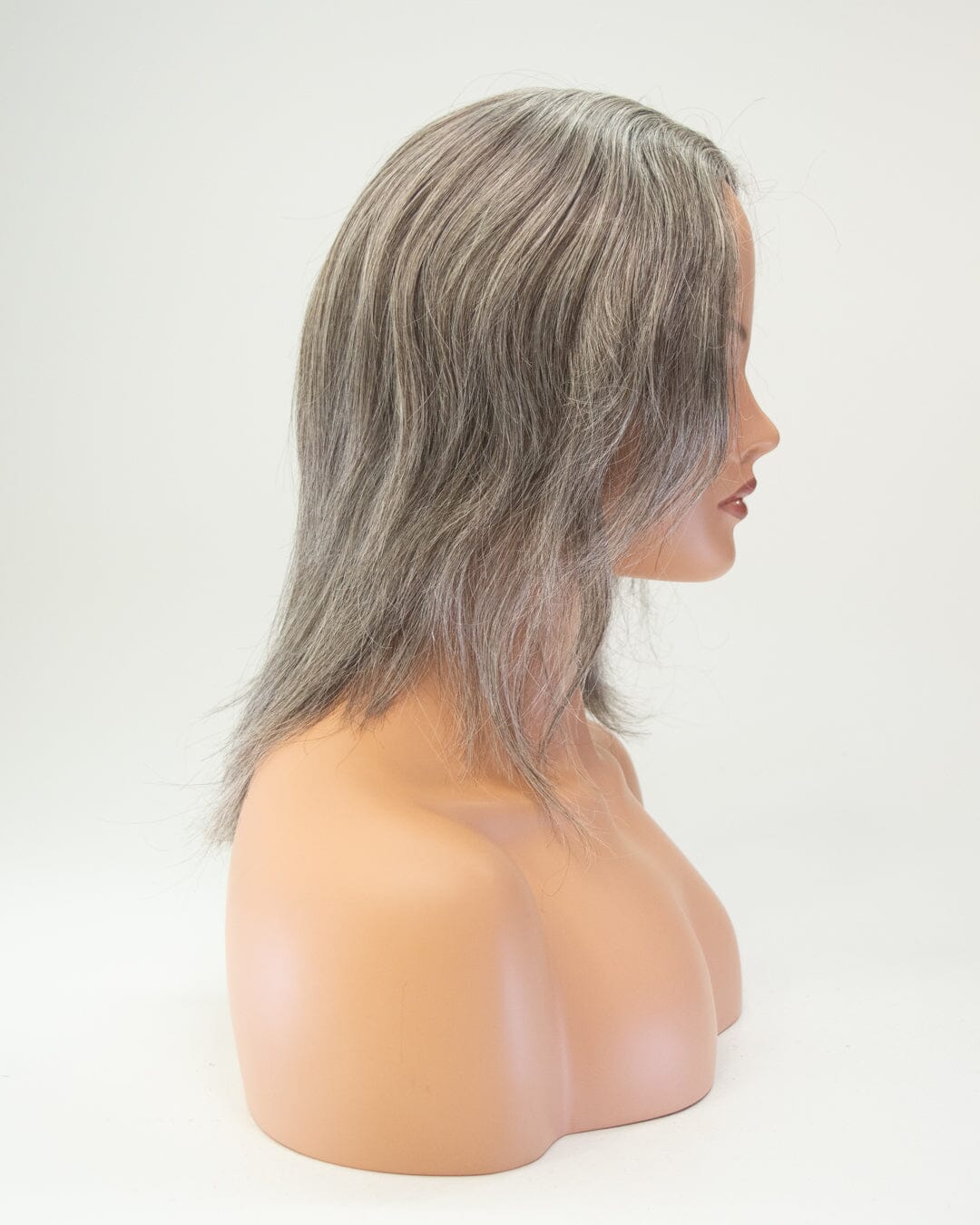 Grey Brown 45cm Synthetic Hair Wig