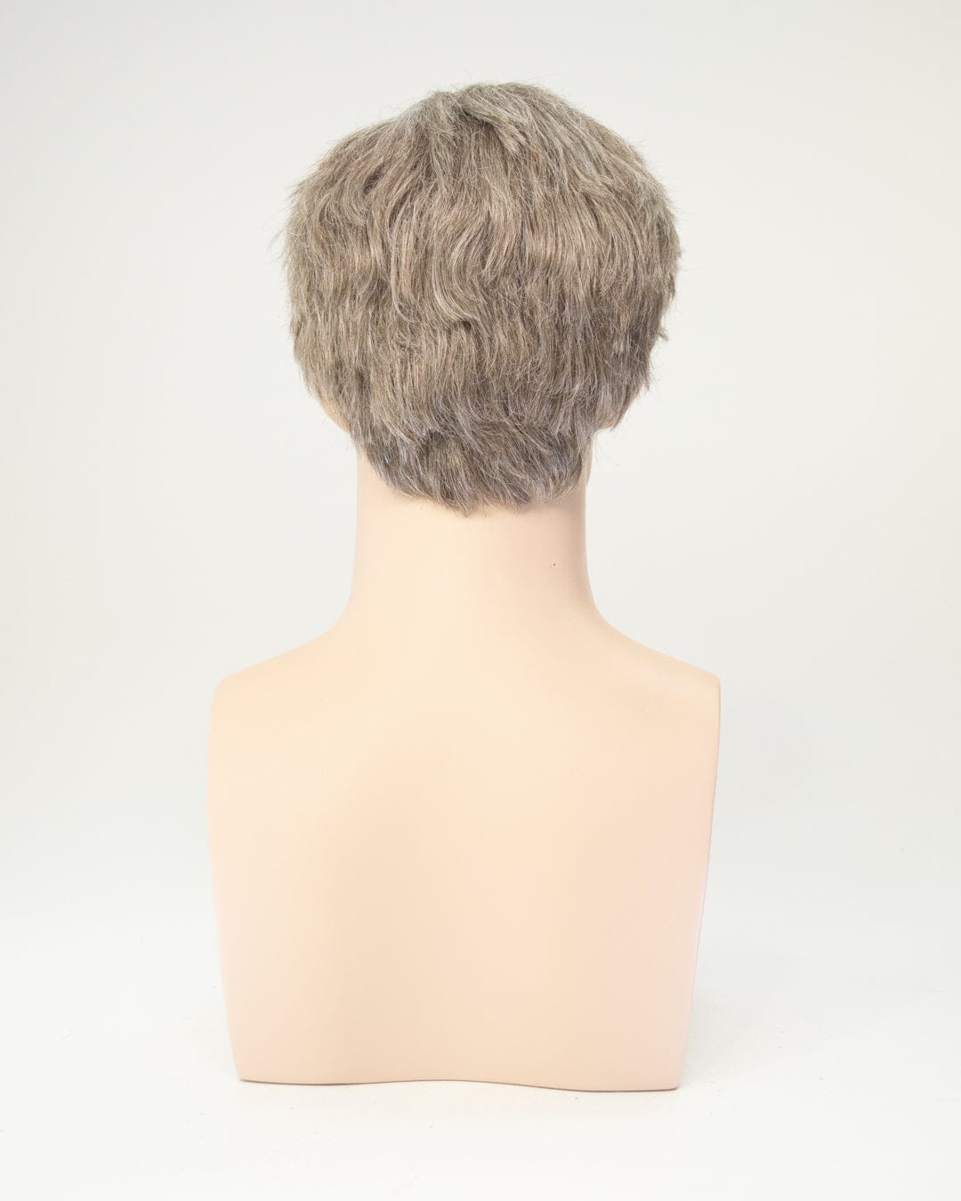 Grey Brown Short Synthetic Hair Wig