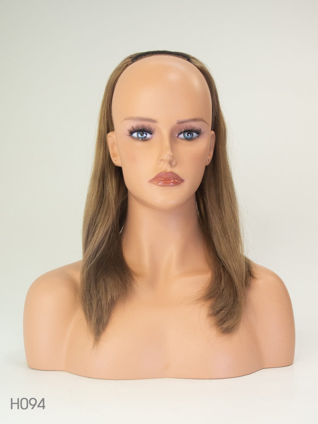 Light Brown 40cm Human Hair Wig