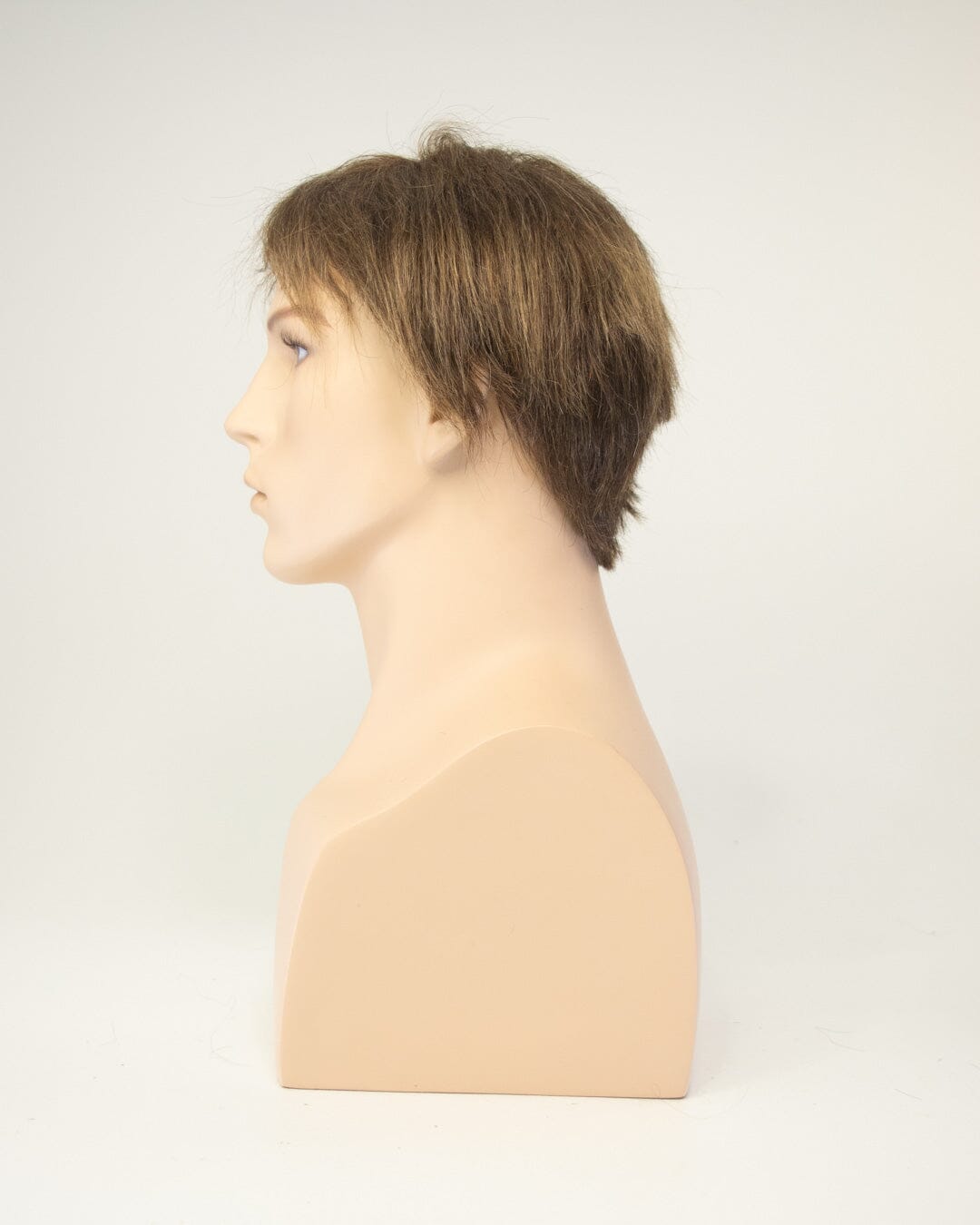 Light Brown Short Human Hair Wig