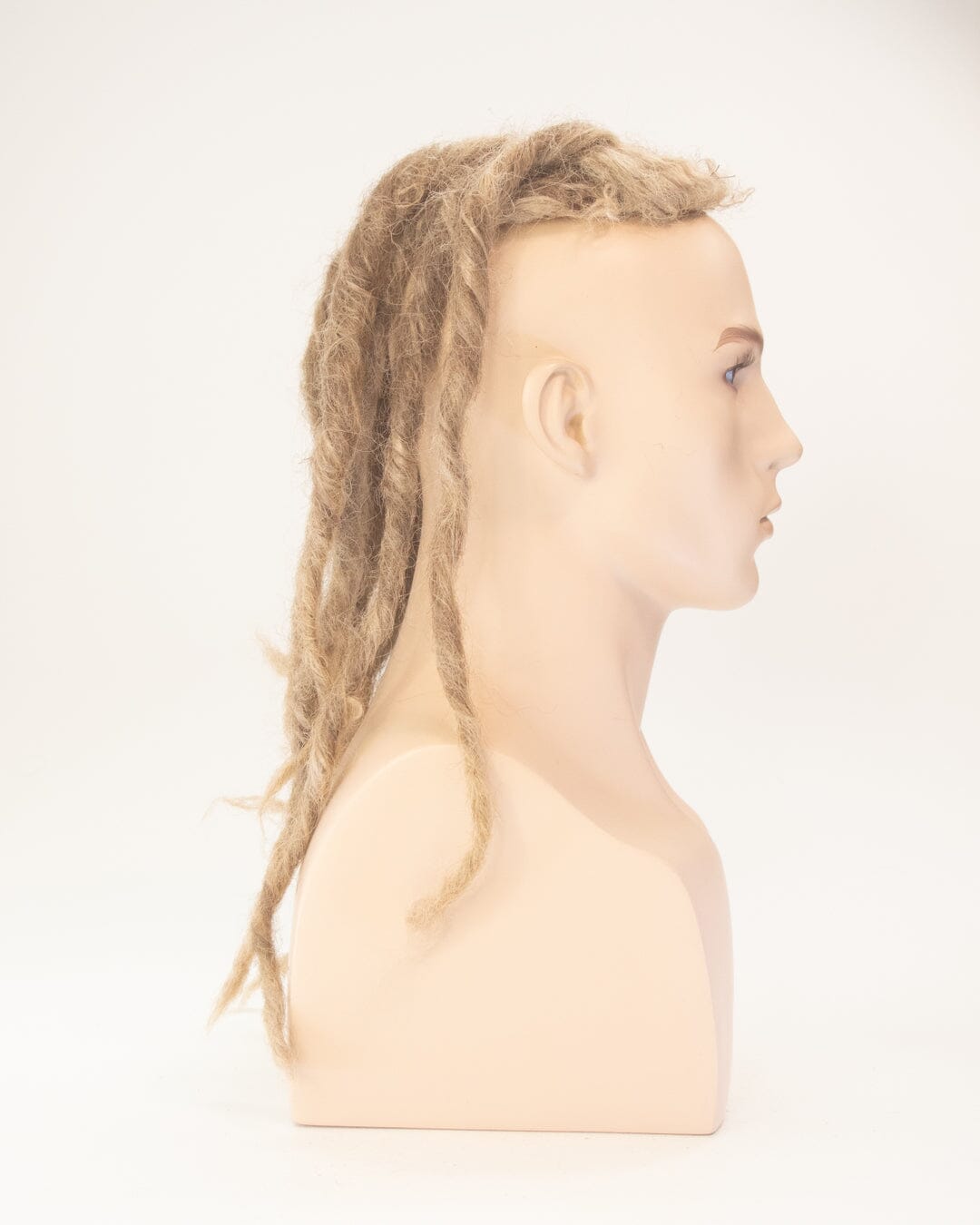 Light Brown/Blonde -50cm Synthetic Hair Dreadlocked Toupee