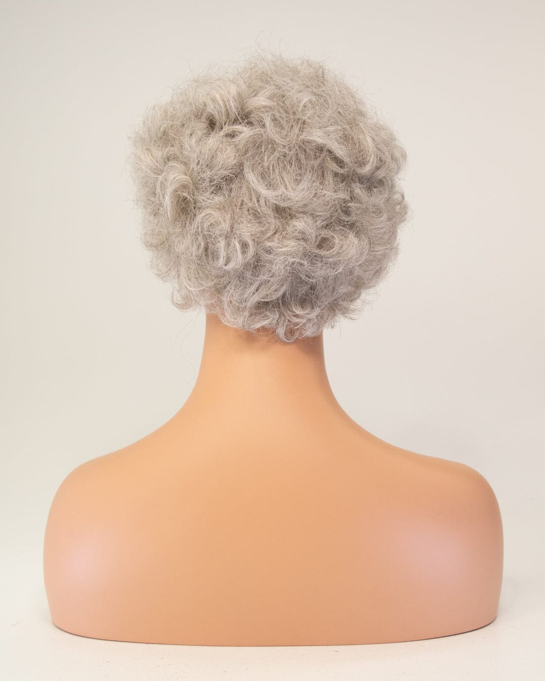 Light Grey Short Curly Synthetic Hair Wig