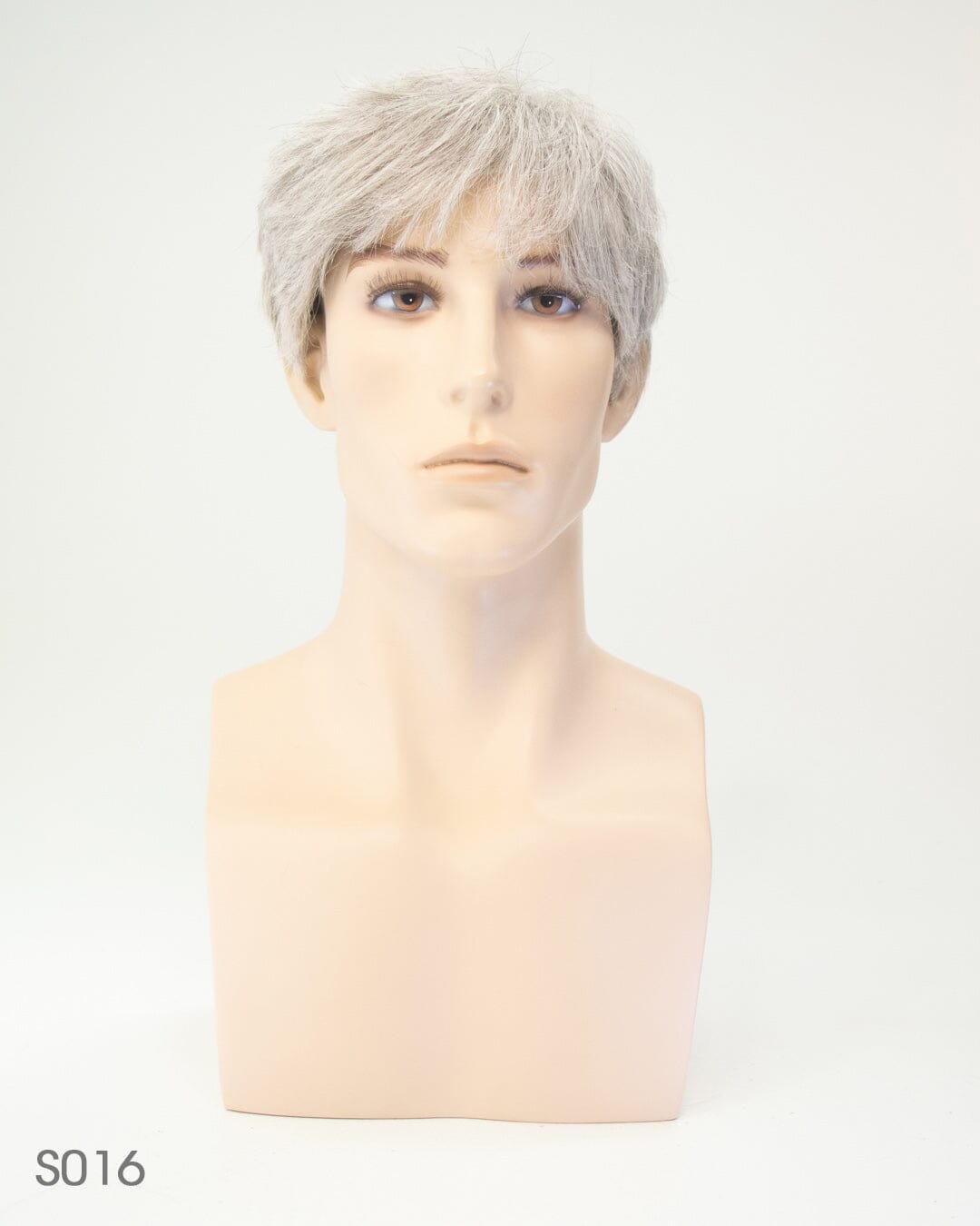 Light Grey Short Synthetic Hair Wig