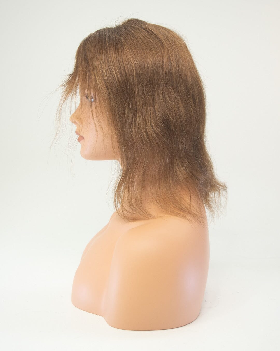 Med Brown 35cm Human Hair Wig