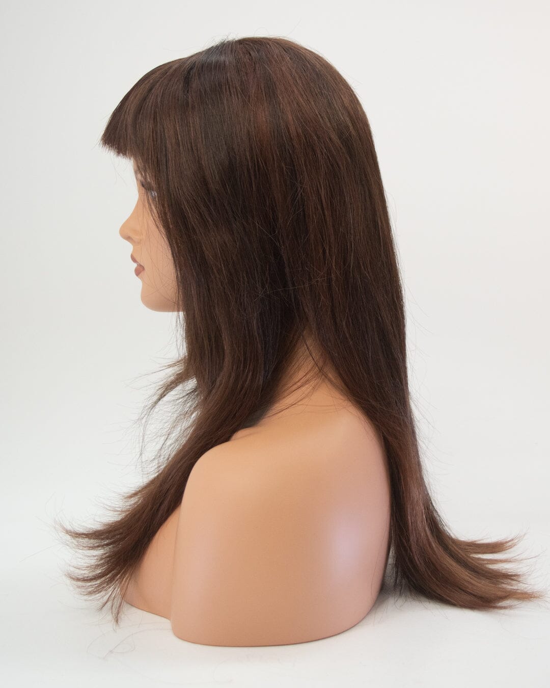 Medium Brown 55cm Synthetic Hair Wig