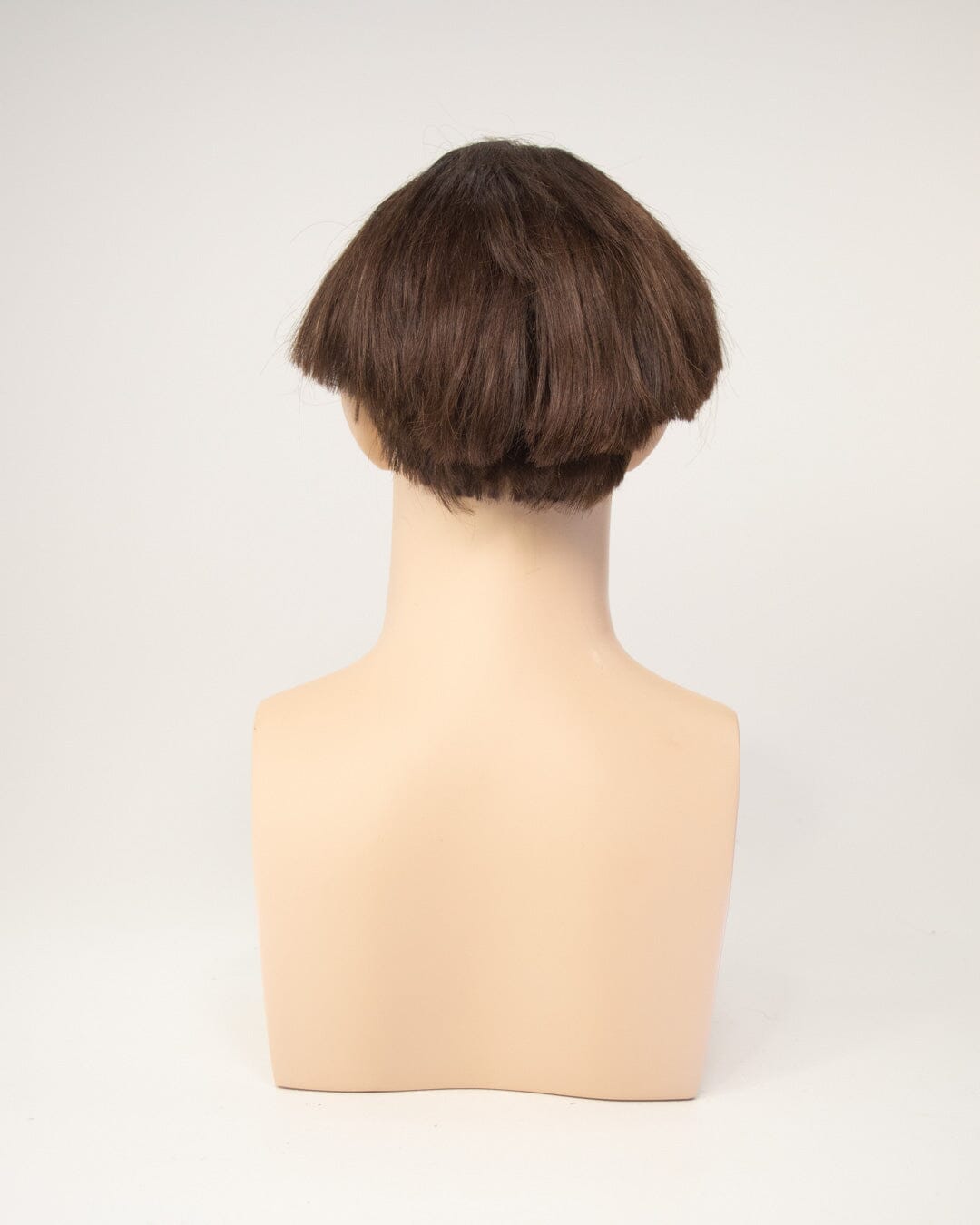 Medium Brown Short Human Hair Wig