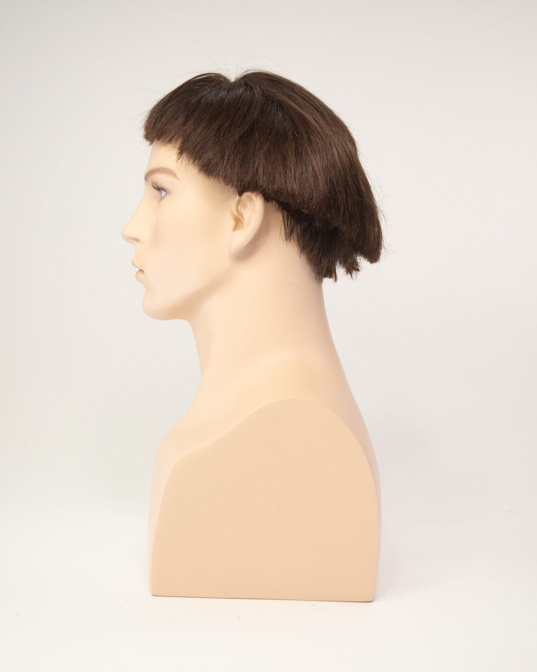 Medium Brown Short Human Hair Wig