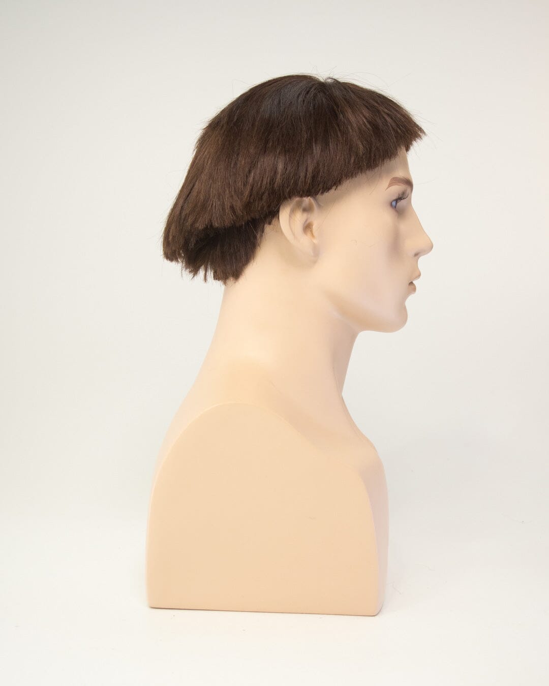 Medium Brown Short Human Hair Wig