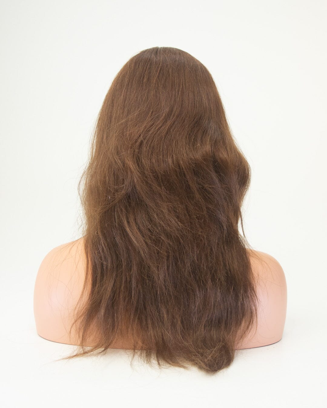 Medum Brown 60cm Human Hair Wig