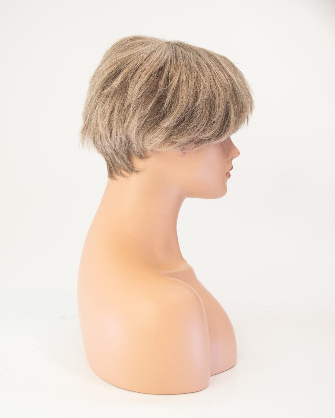 Mousey Brown Short Synthetic Hair Wig