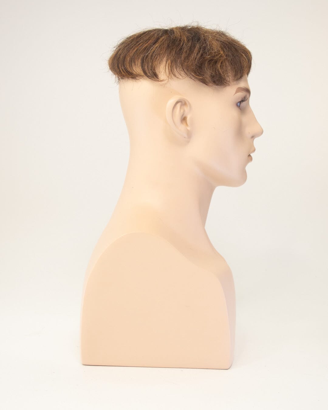 Red Brown Short Human Hair Toupee