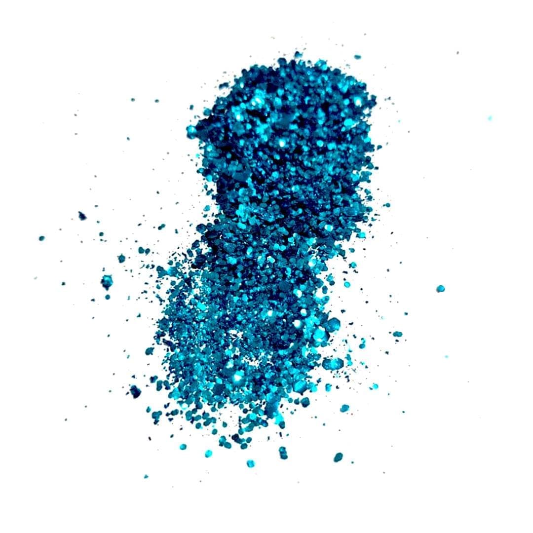 BIODEGRADABLE GLITTER BLUE MIX