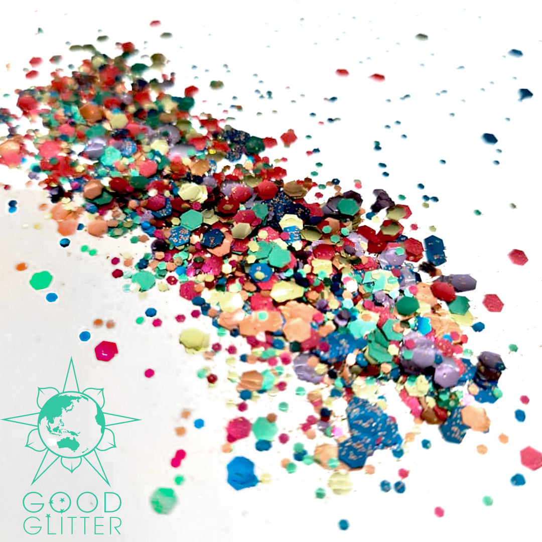 BIODEGRADABLE GLITTER RAINBOW MIX