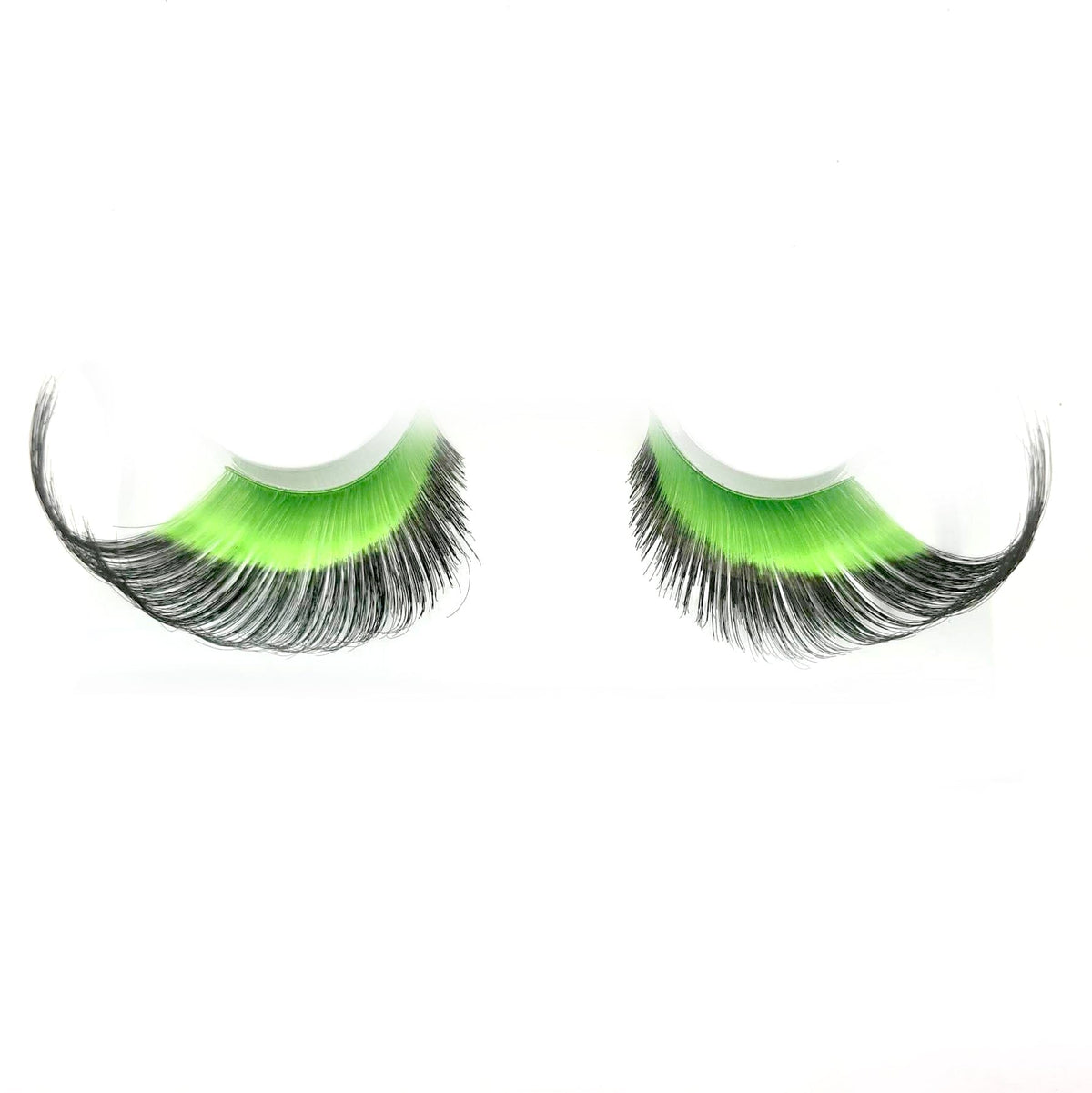 Dramatic Green &amp; Black Lashes