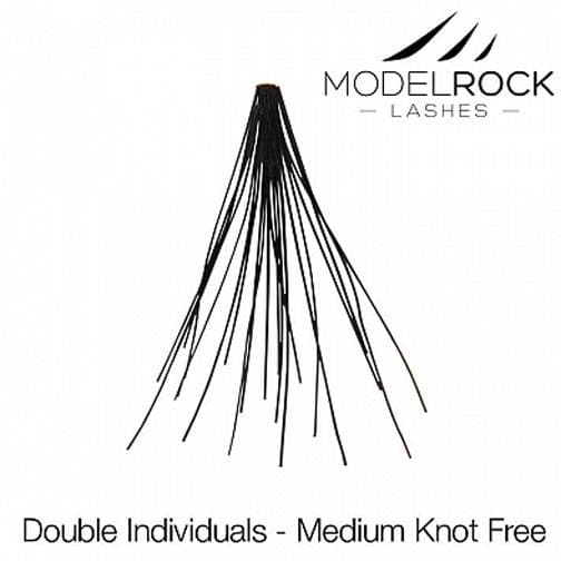 MODEL ROCK LASHES- INDIVIDUALS MEDIUM KNOT FREE