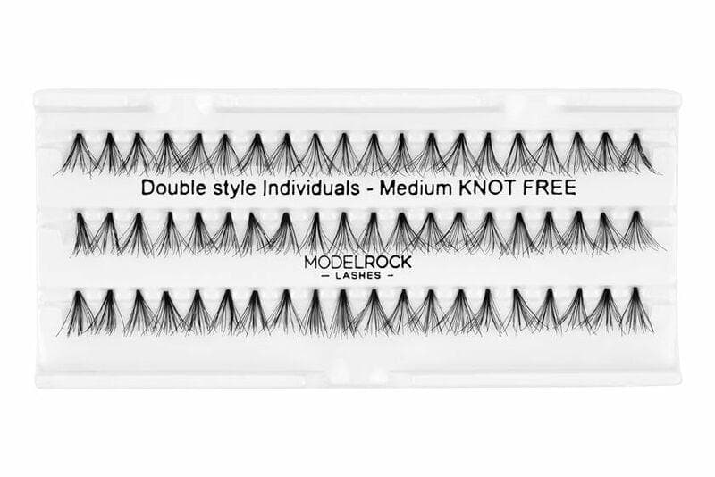 MODEL ROCK LASHES- INDIVIDUALS MEDIUM KNOT FREE